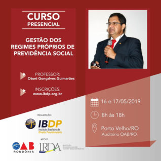 Gestão dos regimes próprios de previdência social – RPPS com suporte na contabilidade – Porto Velho