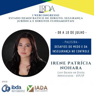 I WEBCONGRESSO DE DIREITO: IRENE PATRÍCIA NOHARA CONFIRMA PRESENÇA