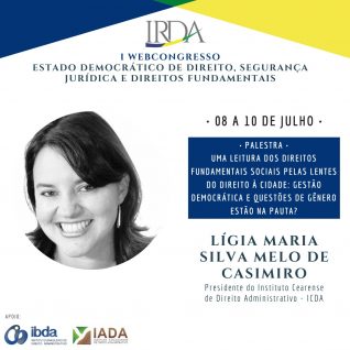 I WEBCONGRESSO DE DIREITO: LÍGIA MARIA SILVA MELO CASIMIRO